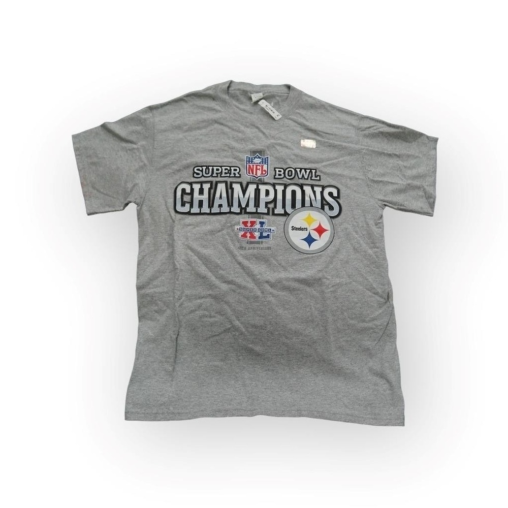 Pittsburgh Steelers NFL Football Super Bowl XL Champions Mens Shirt Sz M